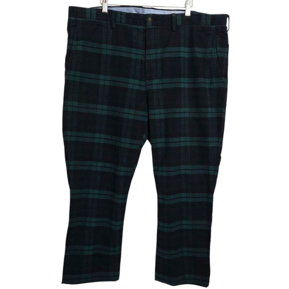 Polo Ralph Lauren Stretch Straight Fit Chino 40/32 HEMMED to 26.25" Tartan Plaid